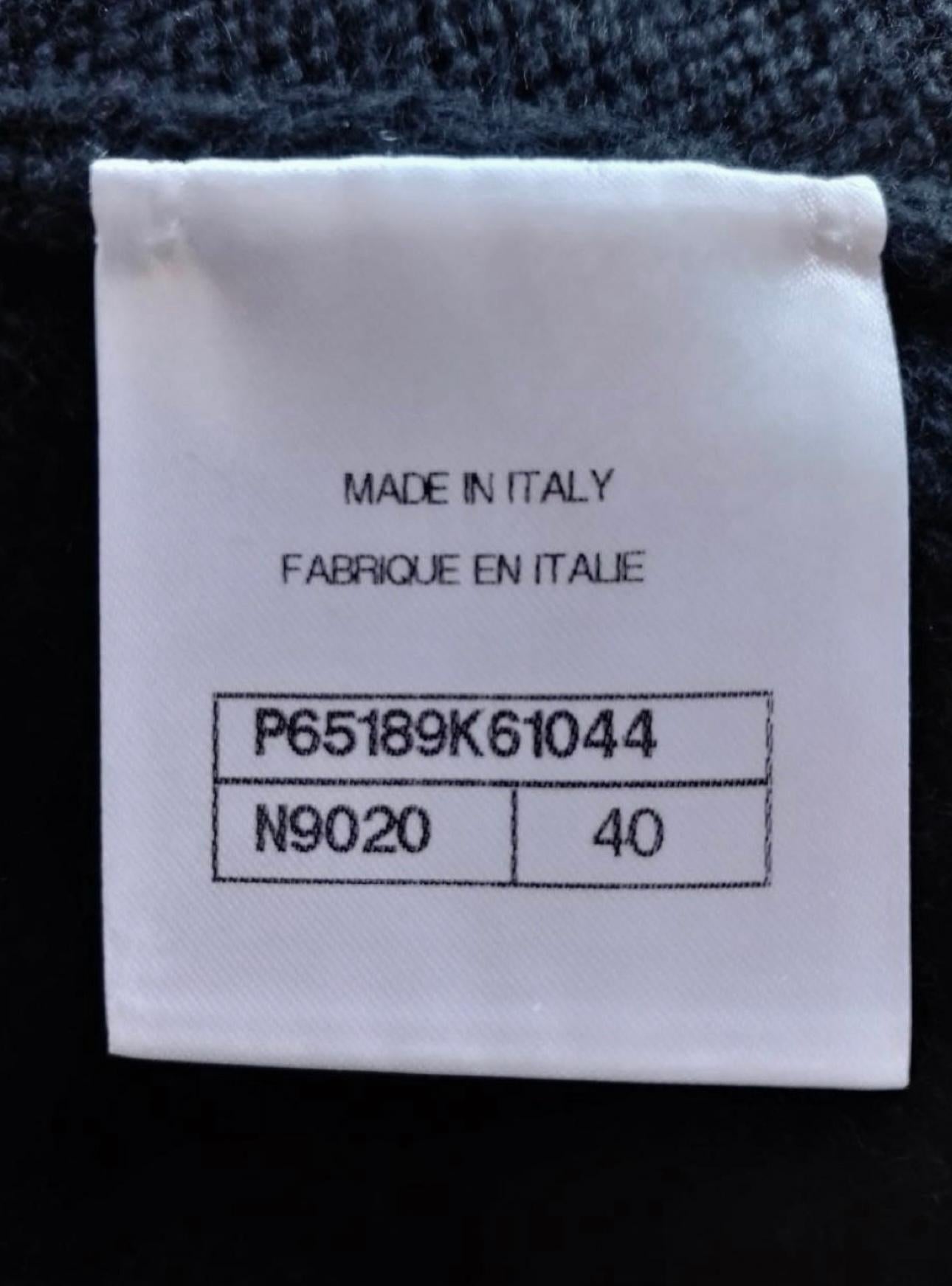 Chanel 2021 Embellished Logo Cashmere Jumper 3