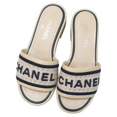 Chanel 2021 Interlocking CC Logo Slides