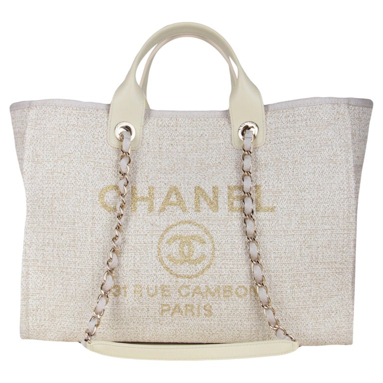 Chanel Covered CC Shopping Tote Stitched Caviar Large at 1stDibs
