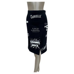 Chanel 2021 Falda Símbolos Logotipo - Talla 38