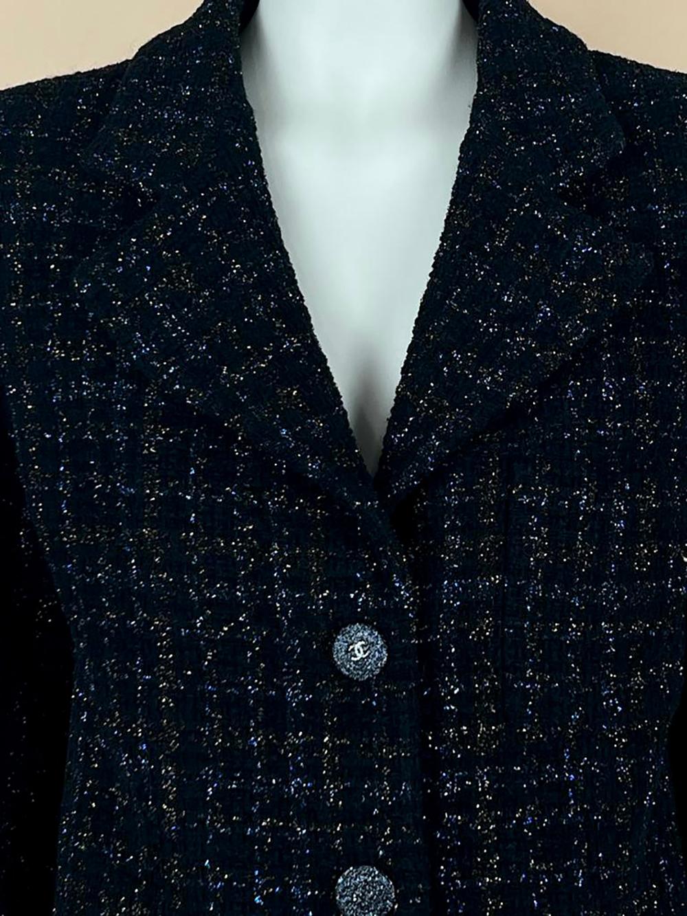Chanel 2021 New Ad Campaign Black Tweed Jacket 4