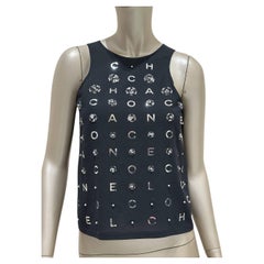 Chanel 2021 Runway Silk Crop Top Sz. 40 Chanel 2021 Runway Silk Crop Top Sz. 40