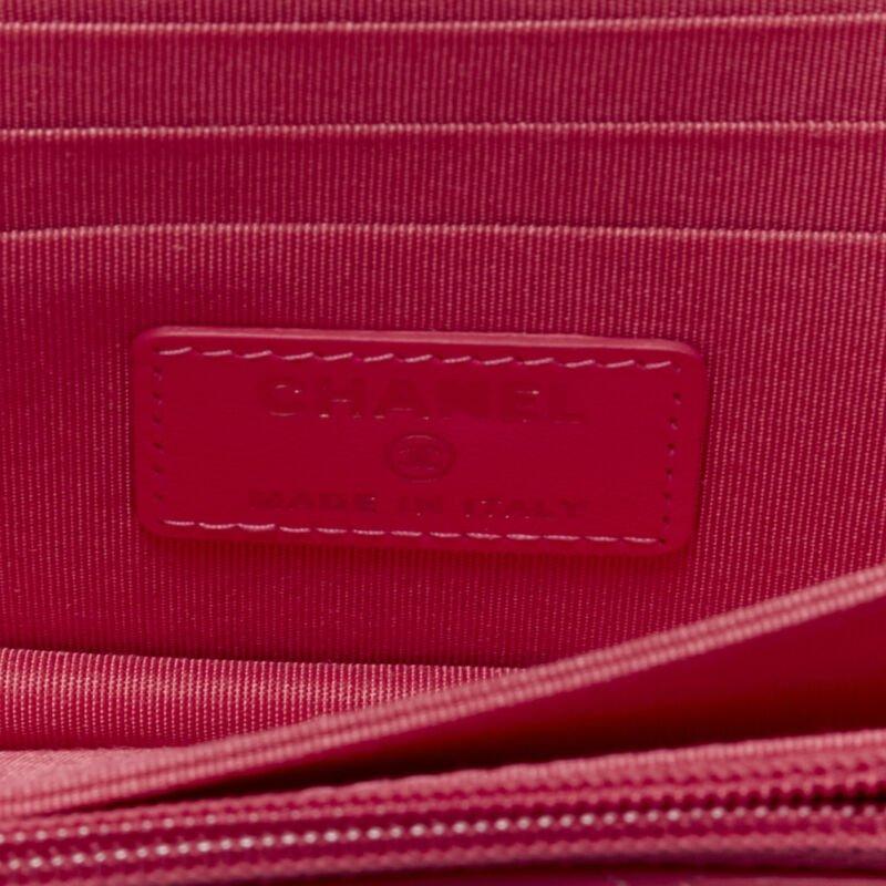 CHANEL 2021 XL pearl pink quilted leather flap wallet on chain crossbody bag 5