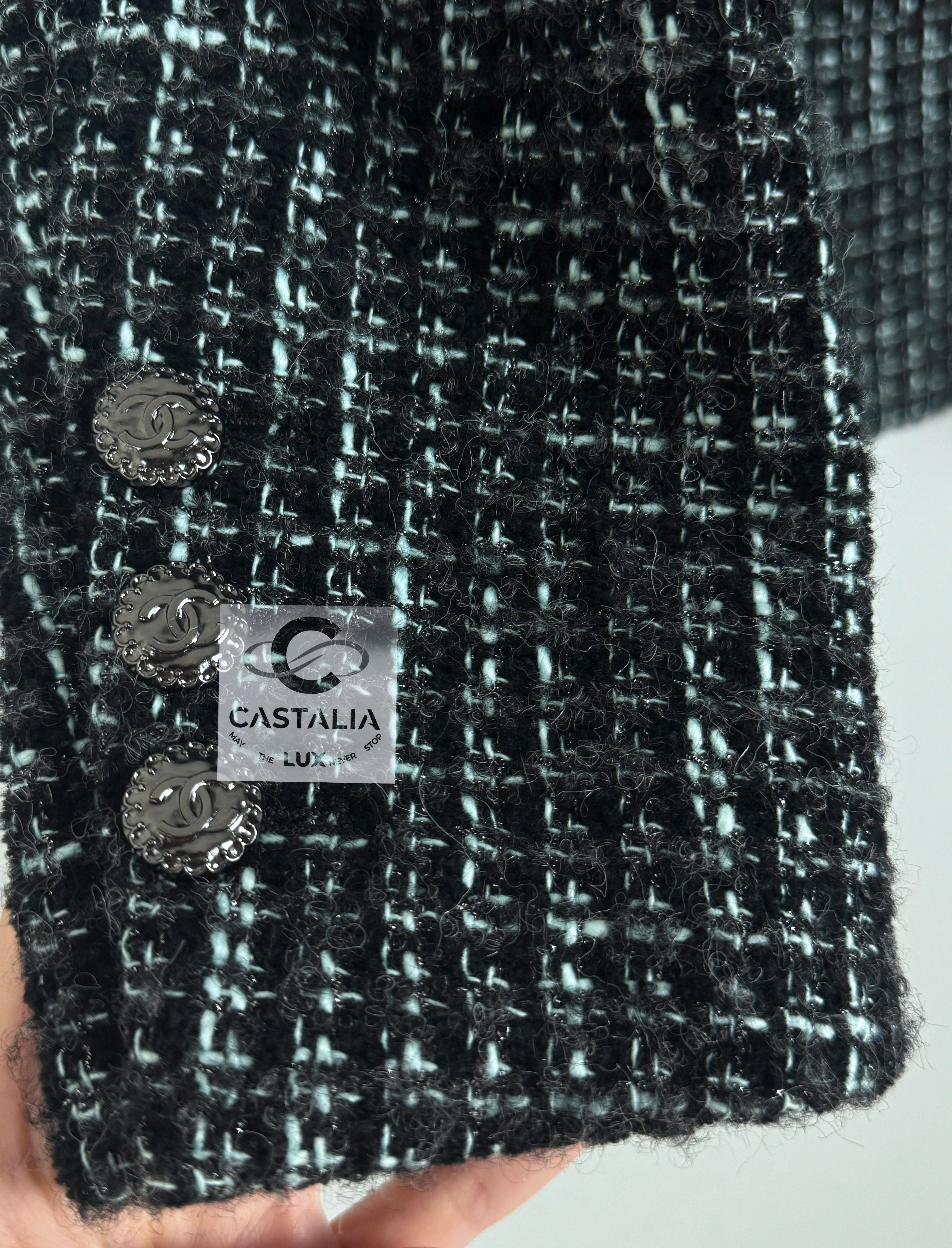 Chanel 2022/2023 Ad Campaign Black Tweed Jacket 6