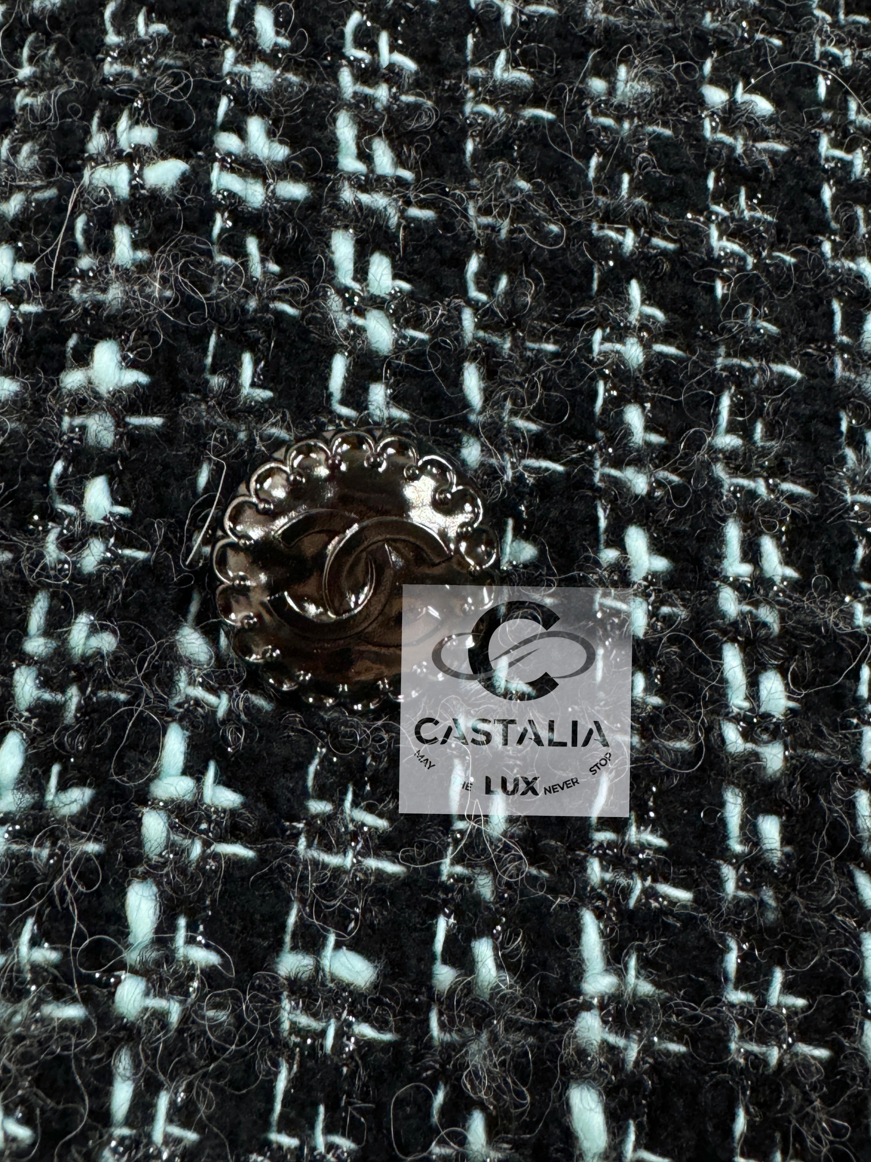 Chanel 2022/2023 Ad Campaign Black Tweed Jacket 7