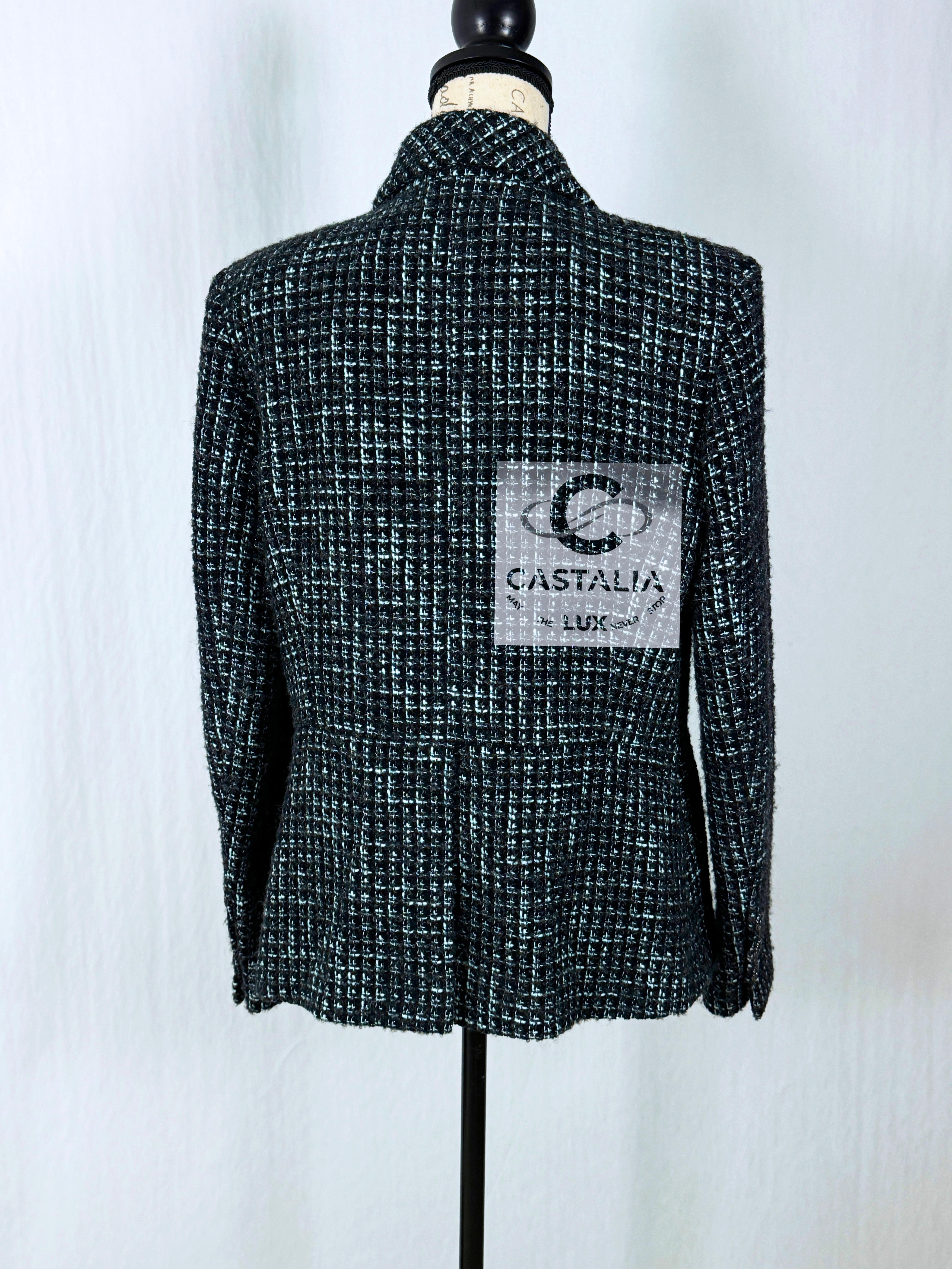 Chanel 2022/2023 Ad Campaign Black Tweed Jacket 11