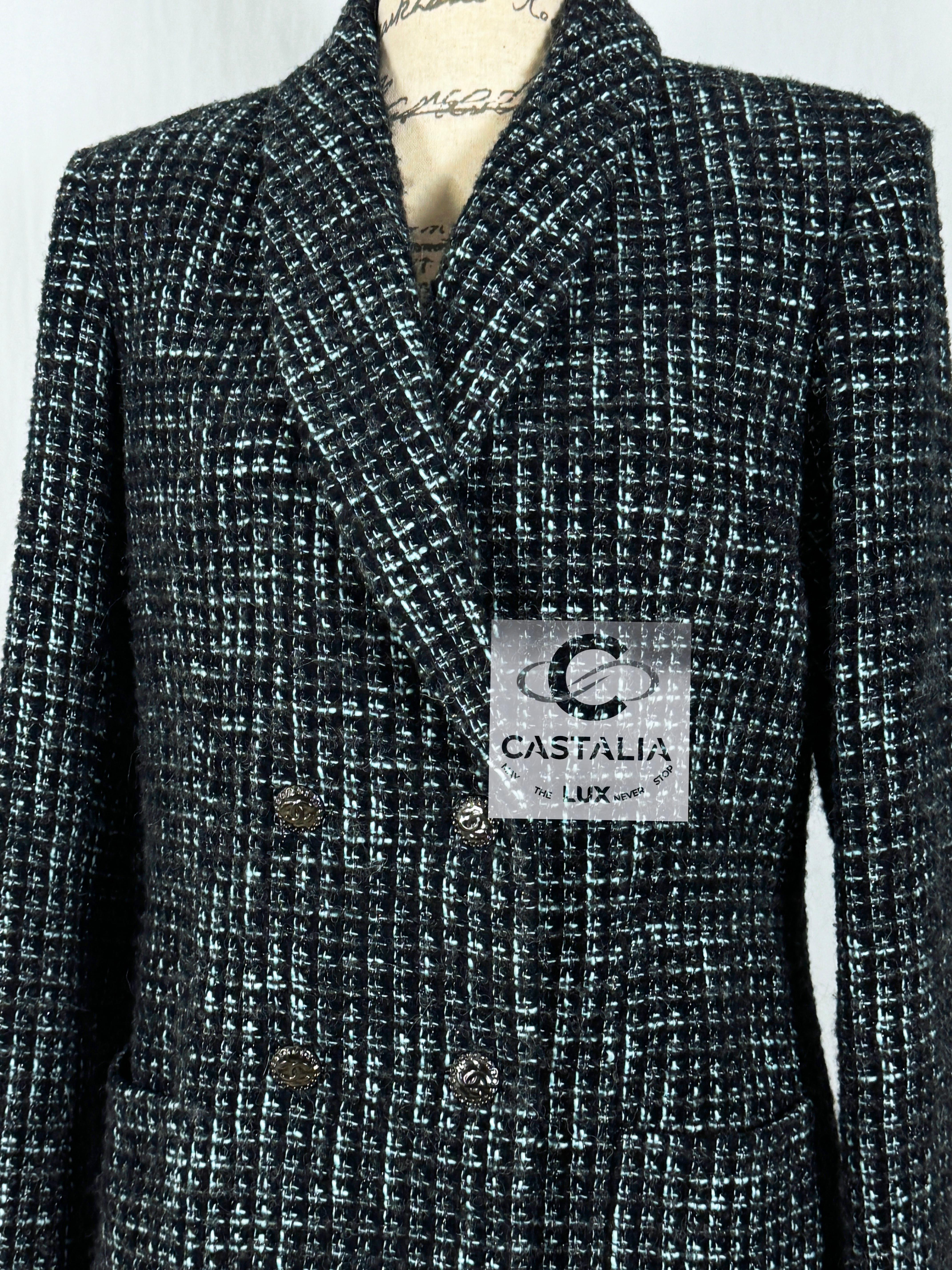 Chanel 2022/2023 Ad Campaign Black Tweed Jacket 5