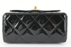 Chanel 2022 Black Patent Leather Very Square Mini Flap GHW 5CJ104