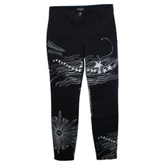 Chanel, 2022 black skinny starburst zodiac jeans Chanel, 2022 black skinny starburst zodiac jeans