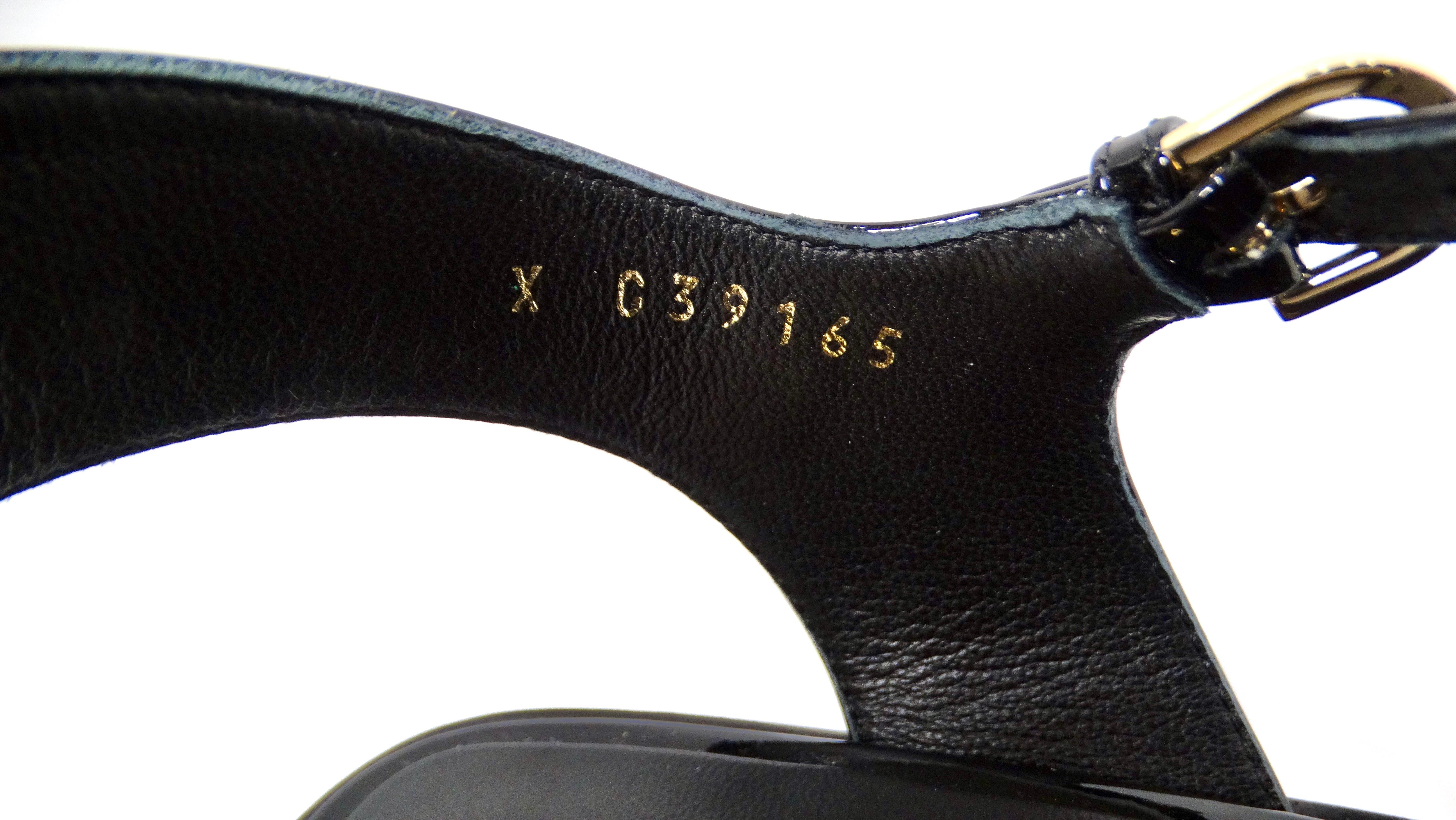 Chanel 2022 Camellia Patent Leather Sandals 1