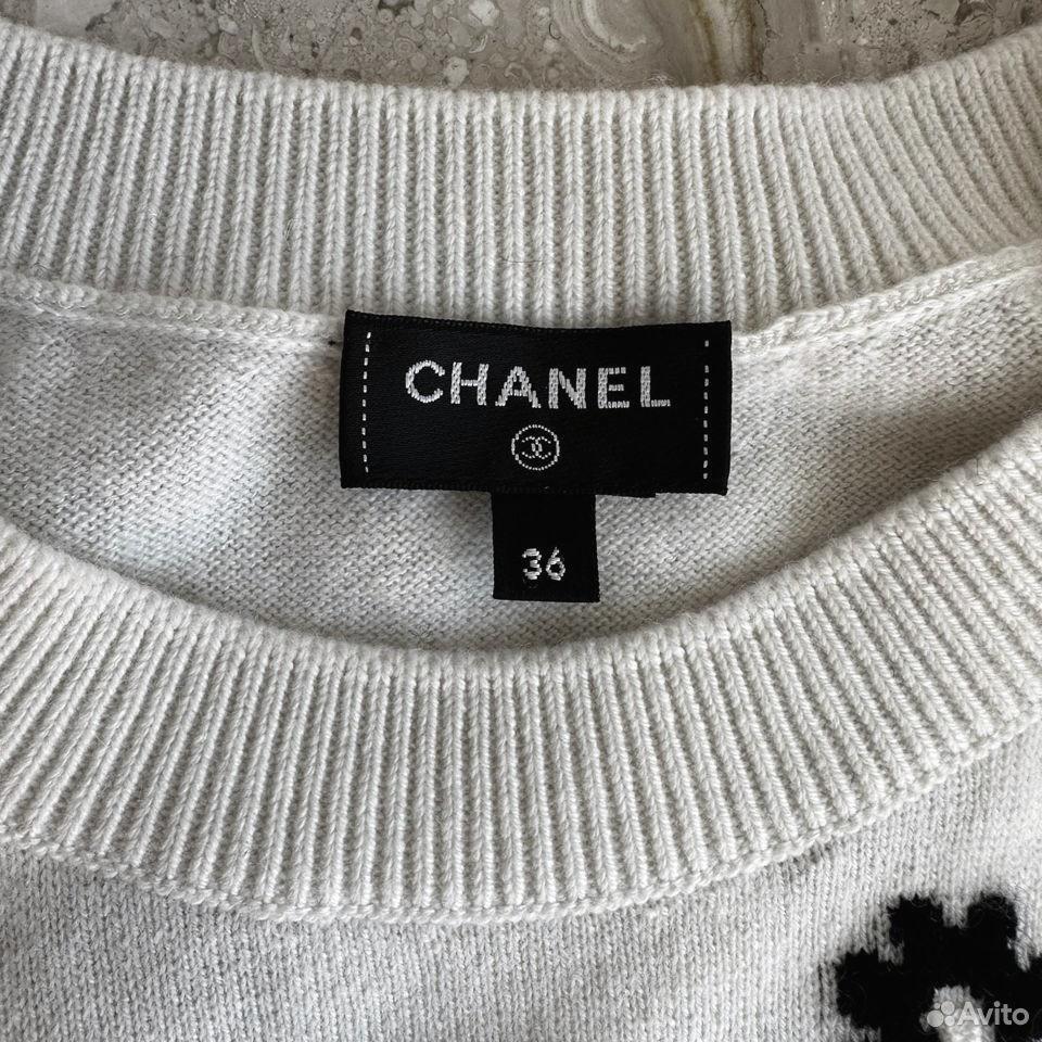 Chanel 2022 CC Logo Daisy Cashmere Jumper 3