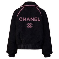 CHANEL 2022 COCO NEIGE Collection Rares Shearling Bomber 50 FR