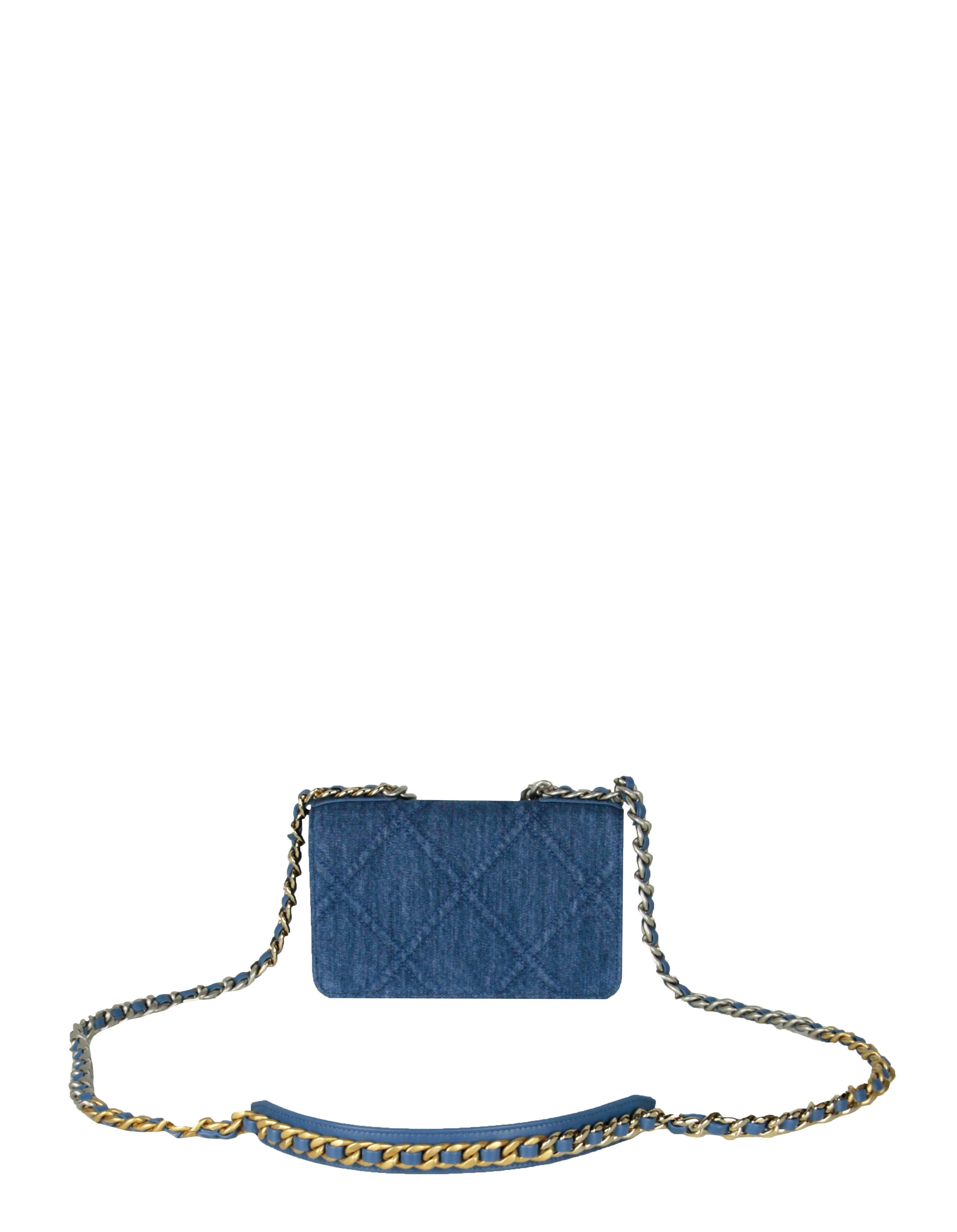 chanel denim crossbody bag