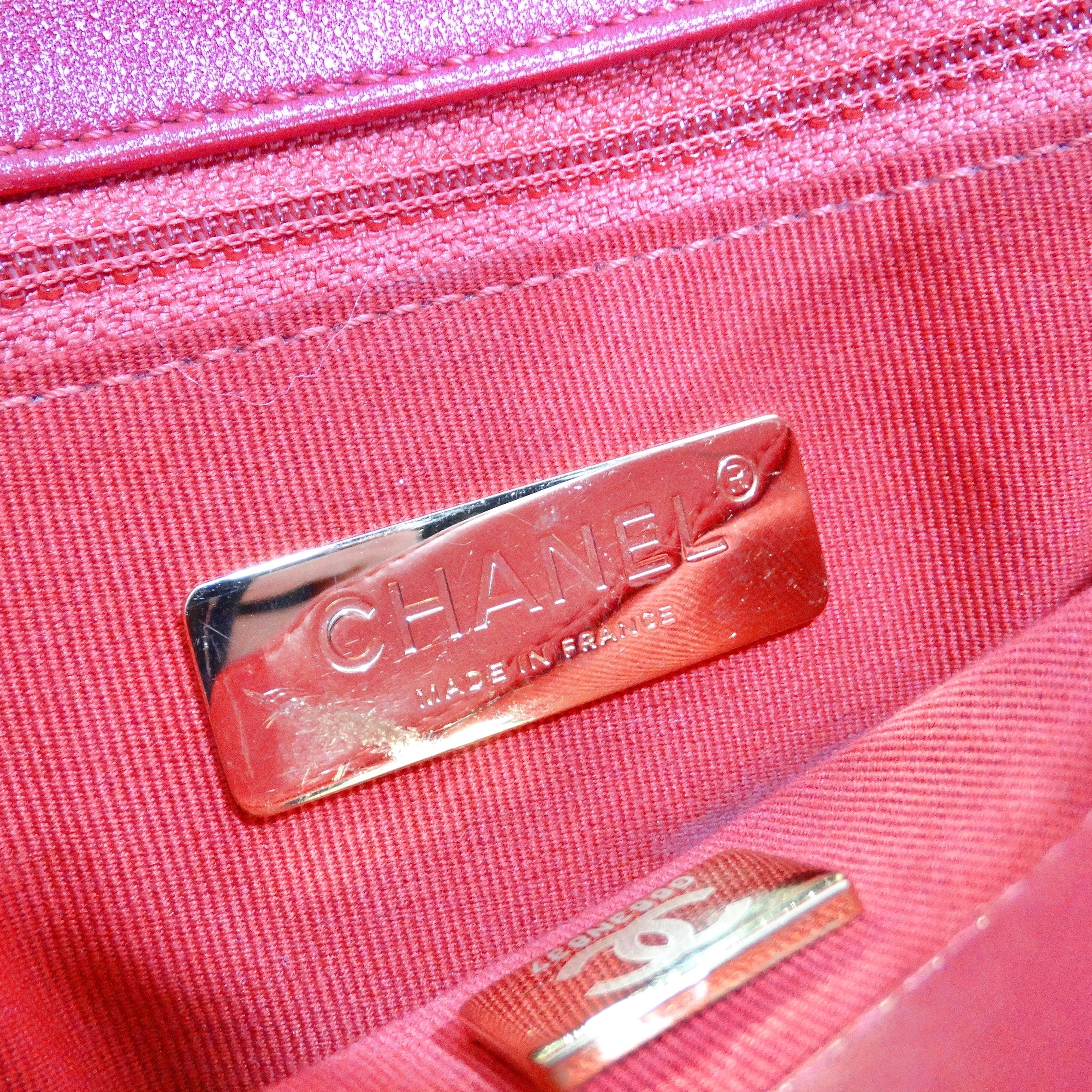 Chanel 2022 Medium 19 sac à rabat rouge en vente 6