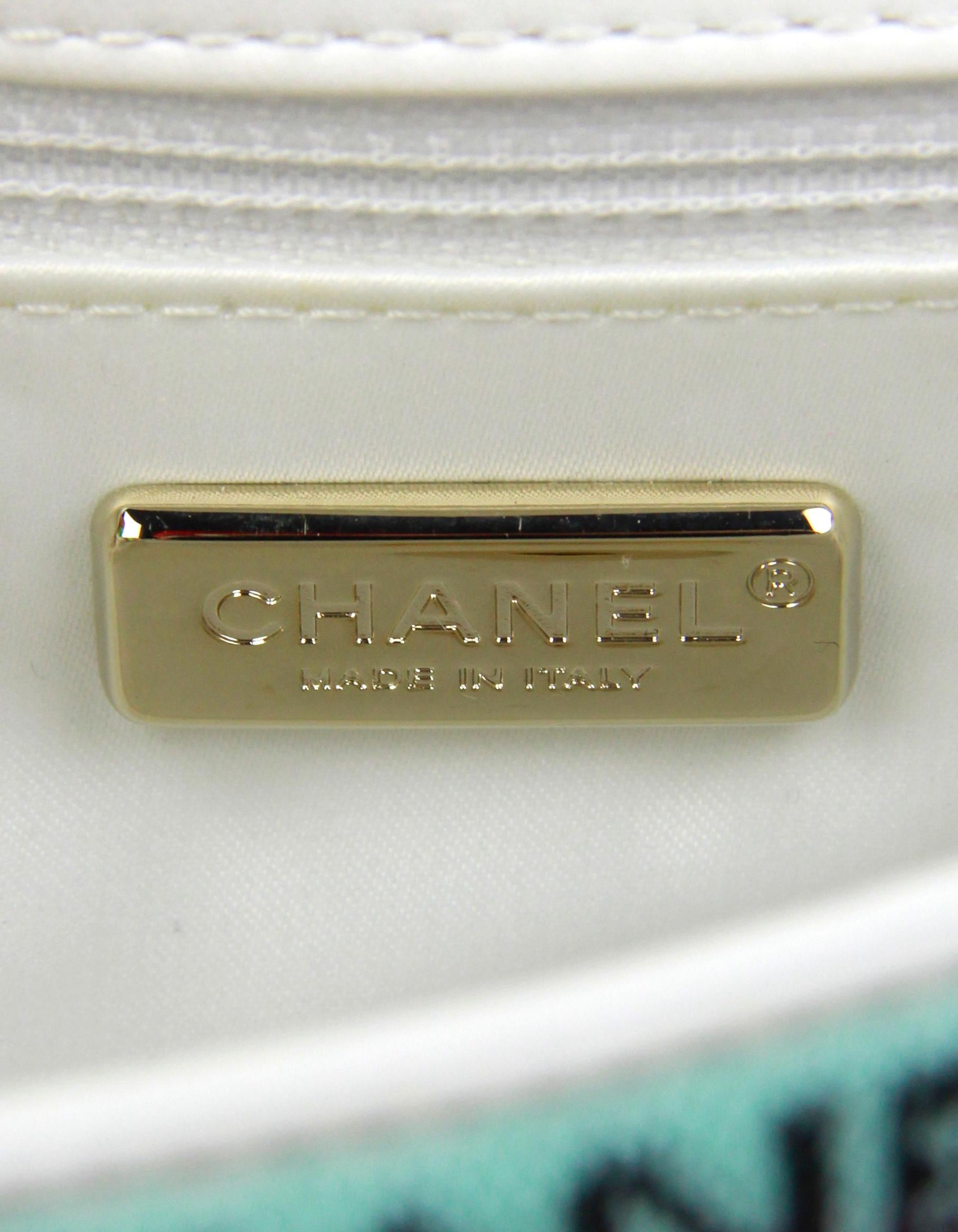 Women's Chanel 2022 Multicolor Pastel Sequin COCO Mini Flap Bag