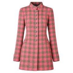 CHANEL 2022 New Iconic Ad Campaign Pink Tweed Jacket 34 FR