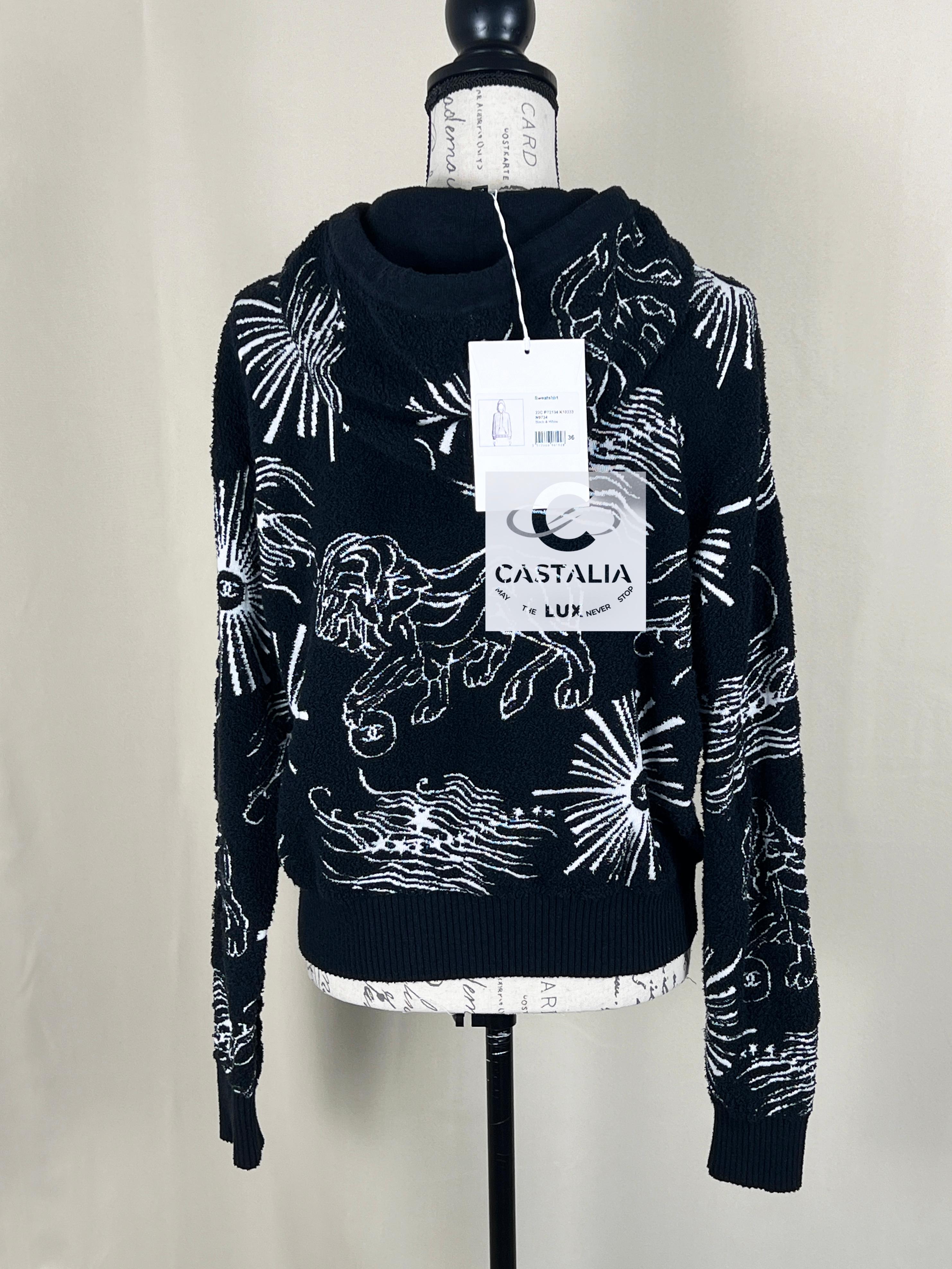 Chanel 2022 New Iconic CC Lions Hoodie 11