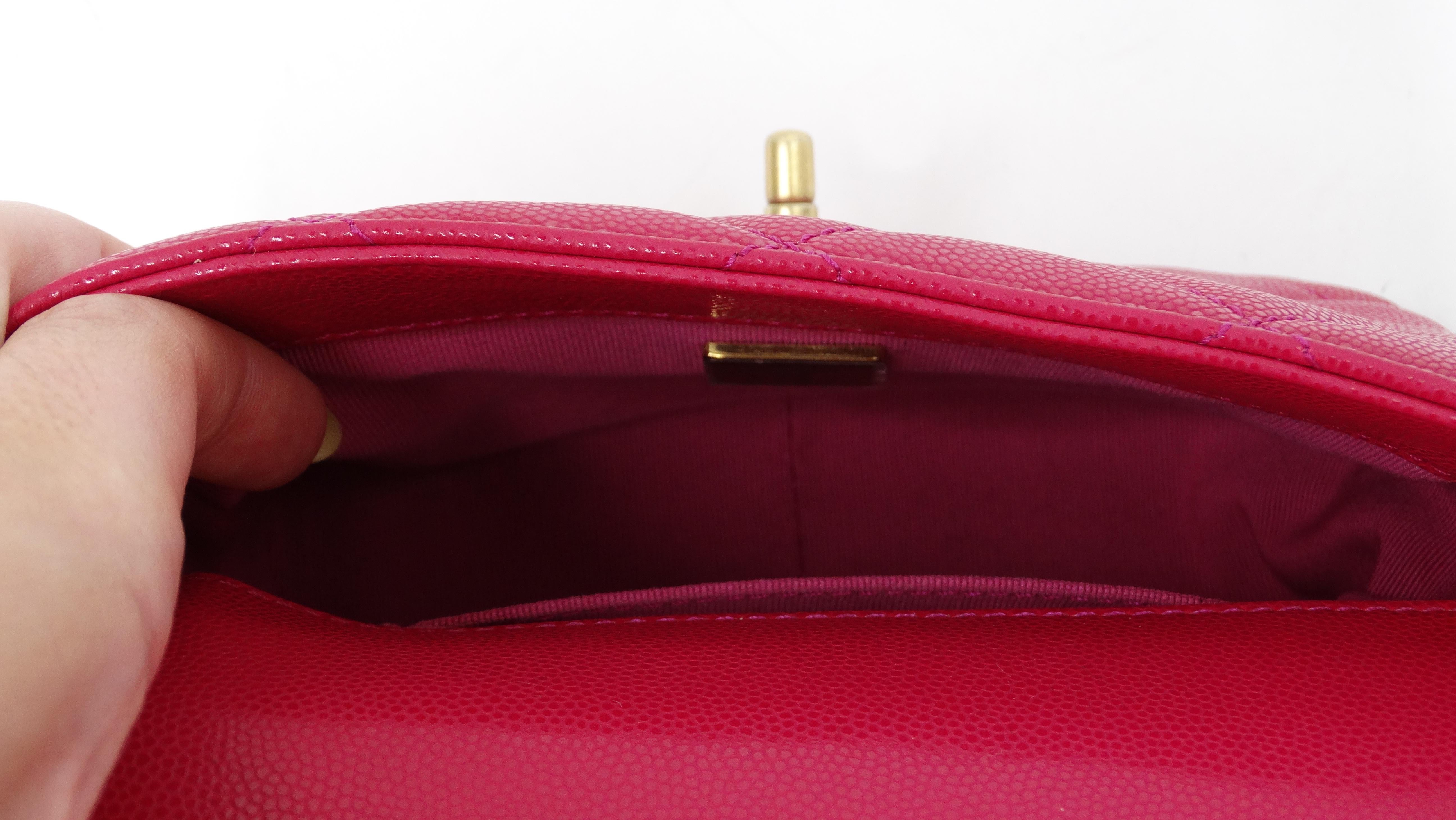 Chanel 2022 Small Single Flap Pink Handbag 8