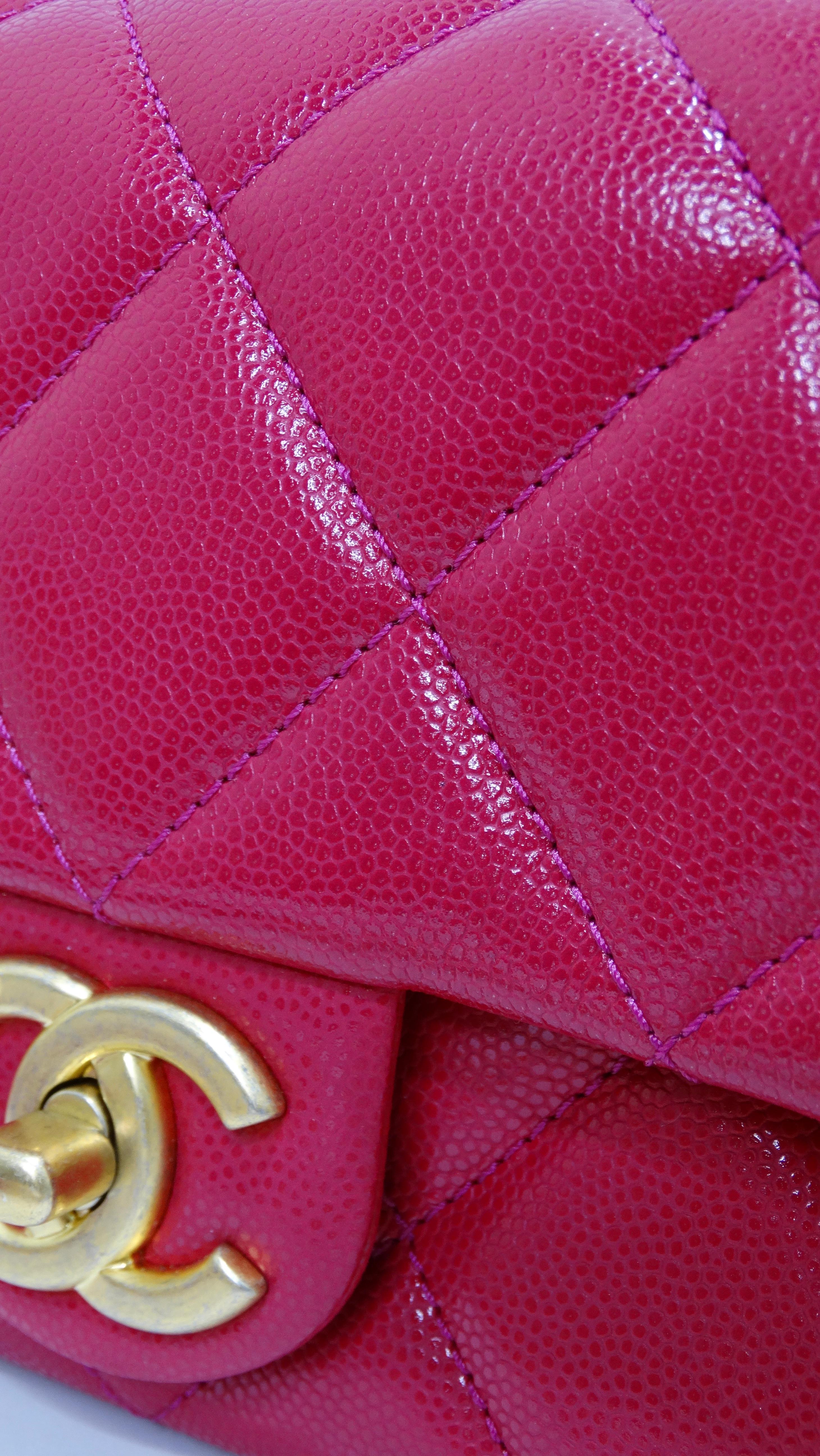 Chanel 2022 Small Single Flap Pink Handbag 1