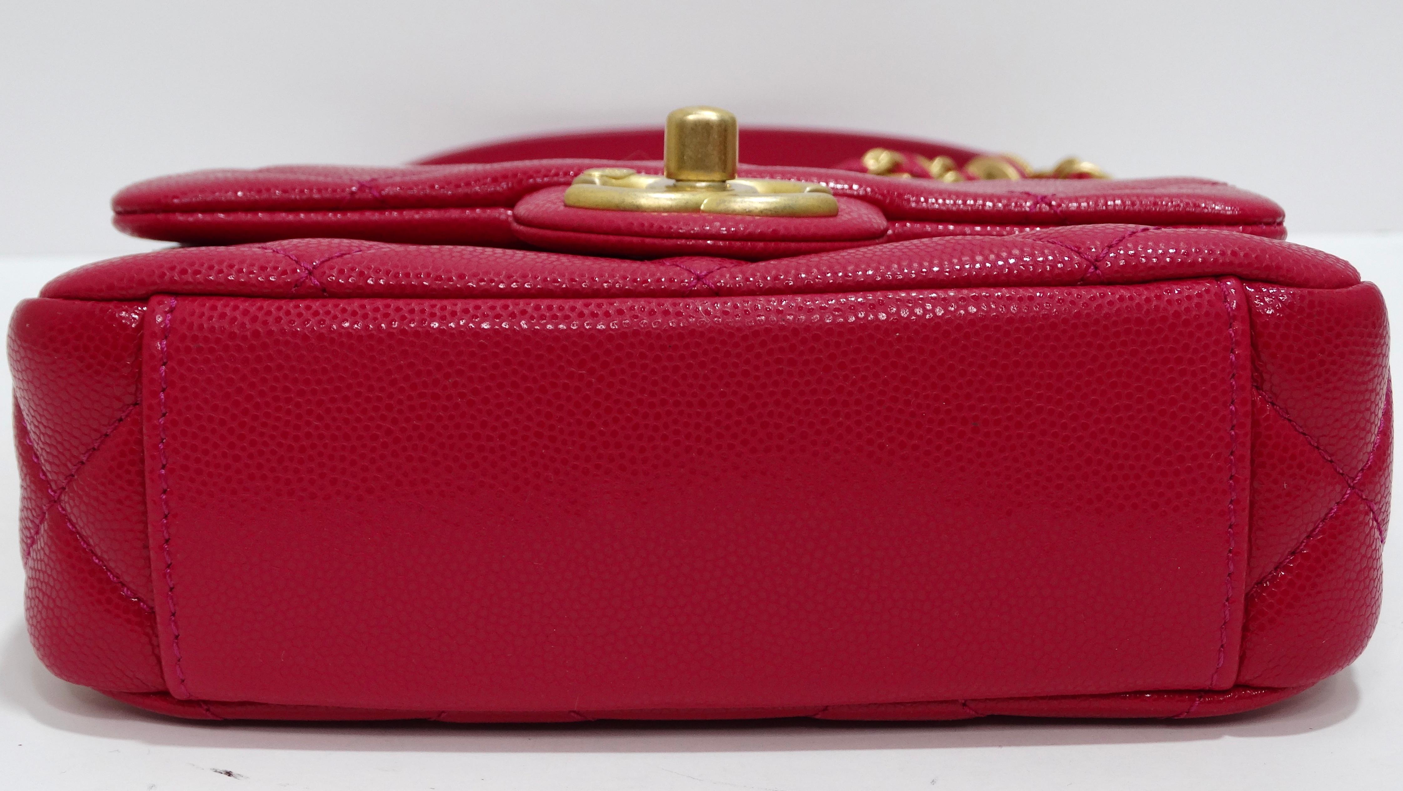 Chanel 2022 Small Single Flap Pink Handbag 2