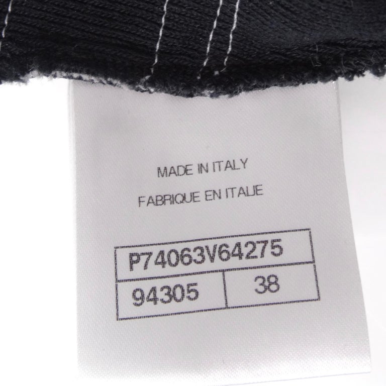Chanel 2023 Backless Short Sleeve Logo T-Shirt