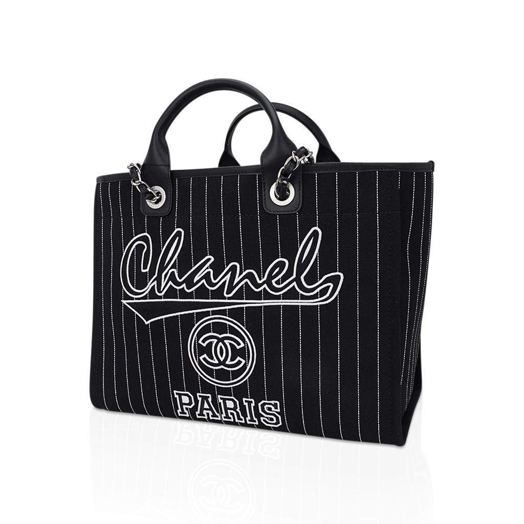 Chanel 2023 Deauville Large Shopping Tote Bag For Sale 3