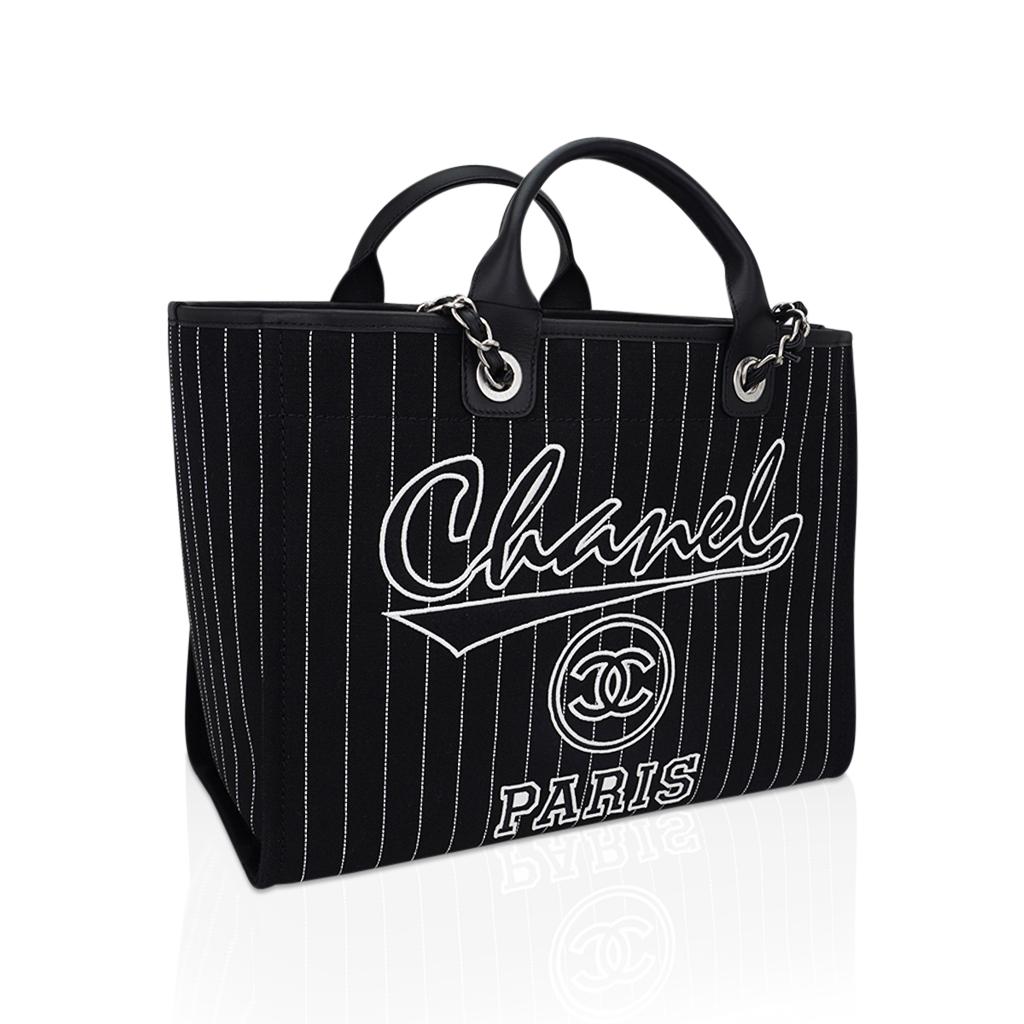 Chanel 2023 Deauville Large Shopping Tote Bag For Sale 4