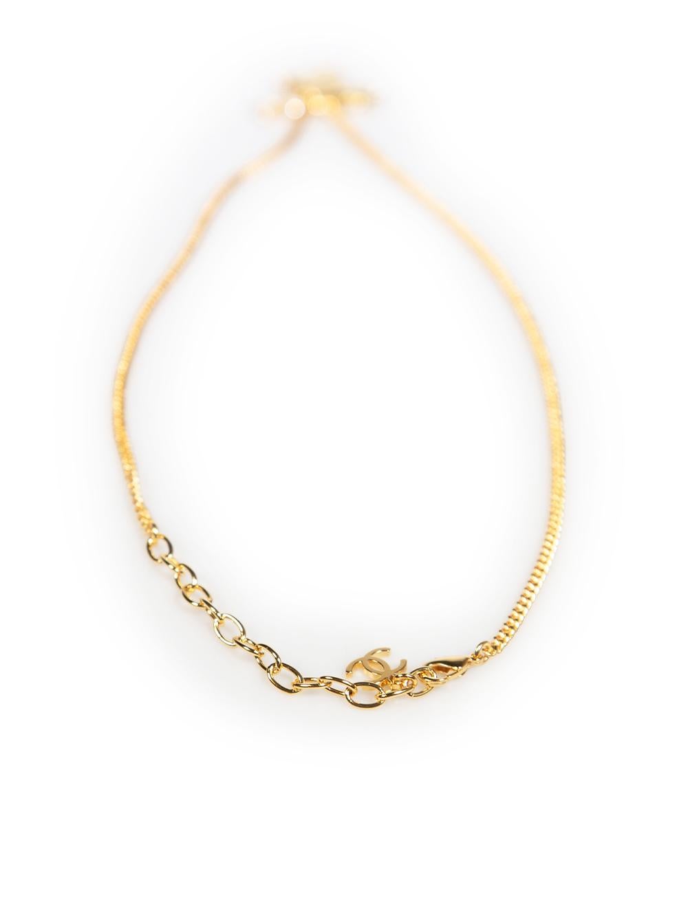 Women's Chanel 2023 Gold Plated Faux Pearl Africa Necklace