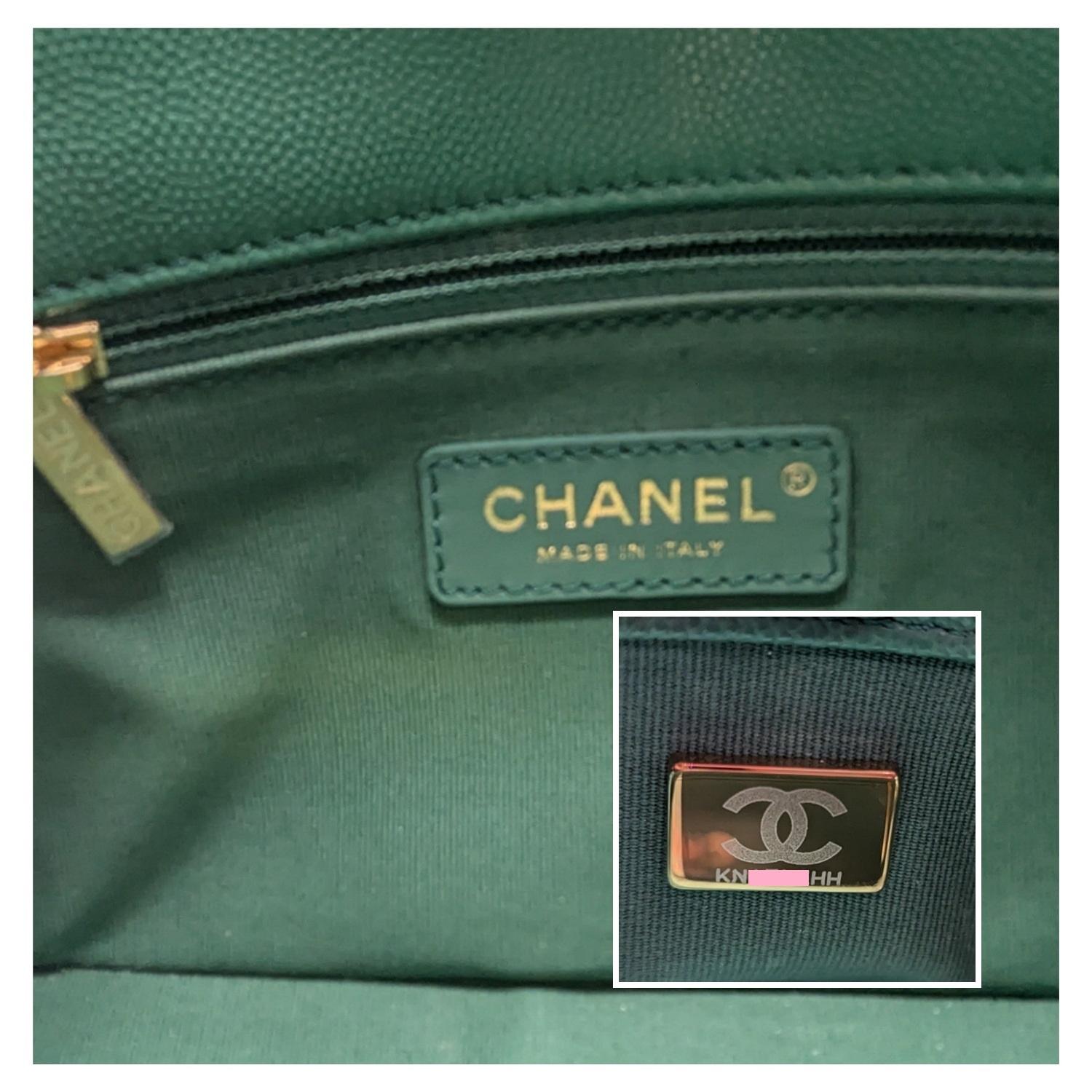 Chanel 2023 Green Caviar Quilted Mini CC You Flap 5