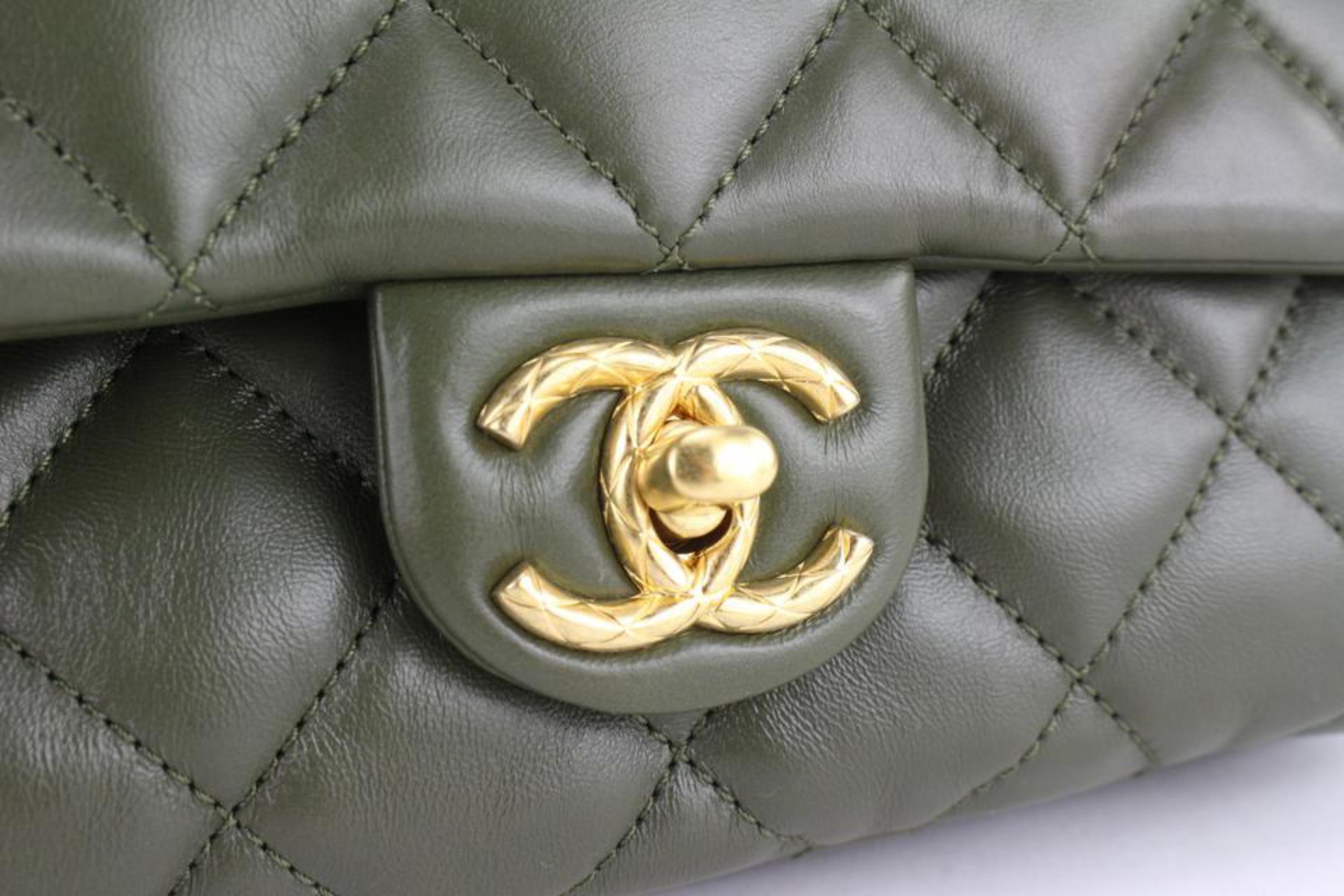 chanel khaki bag