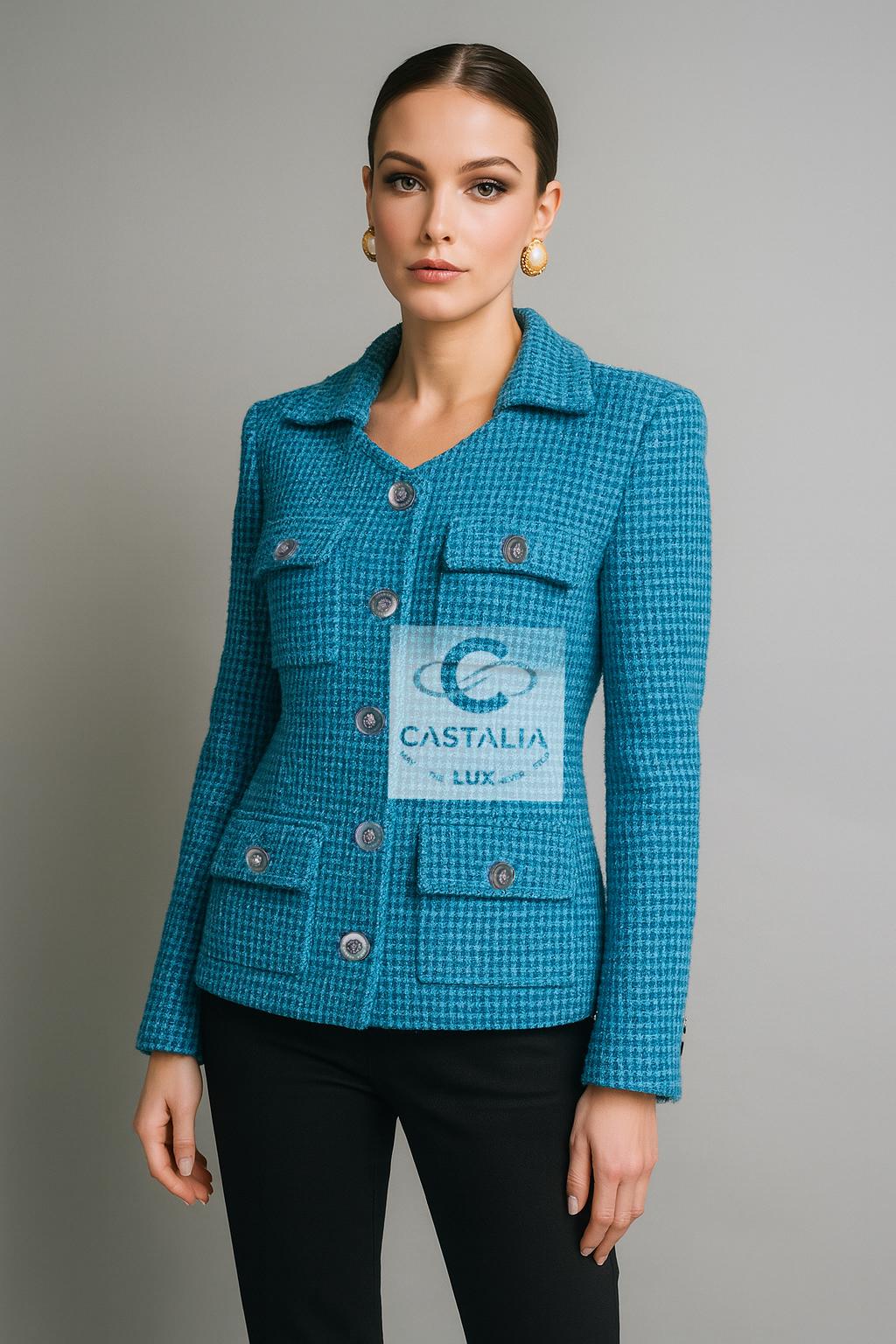 Chanel 2023 Riviera Sky Lesage Giacca in tweed 36 FR In condizioni Nuovo in vendita a Dubai, AE