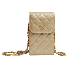 Chanel 2023 Sac Dore Metiers Art Dakar Pre Fall Golden leather shoulder bag New