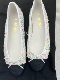 Chanel - Ballerine en tweed multicolore printemps 2023