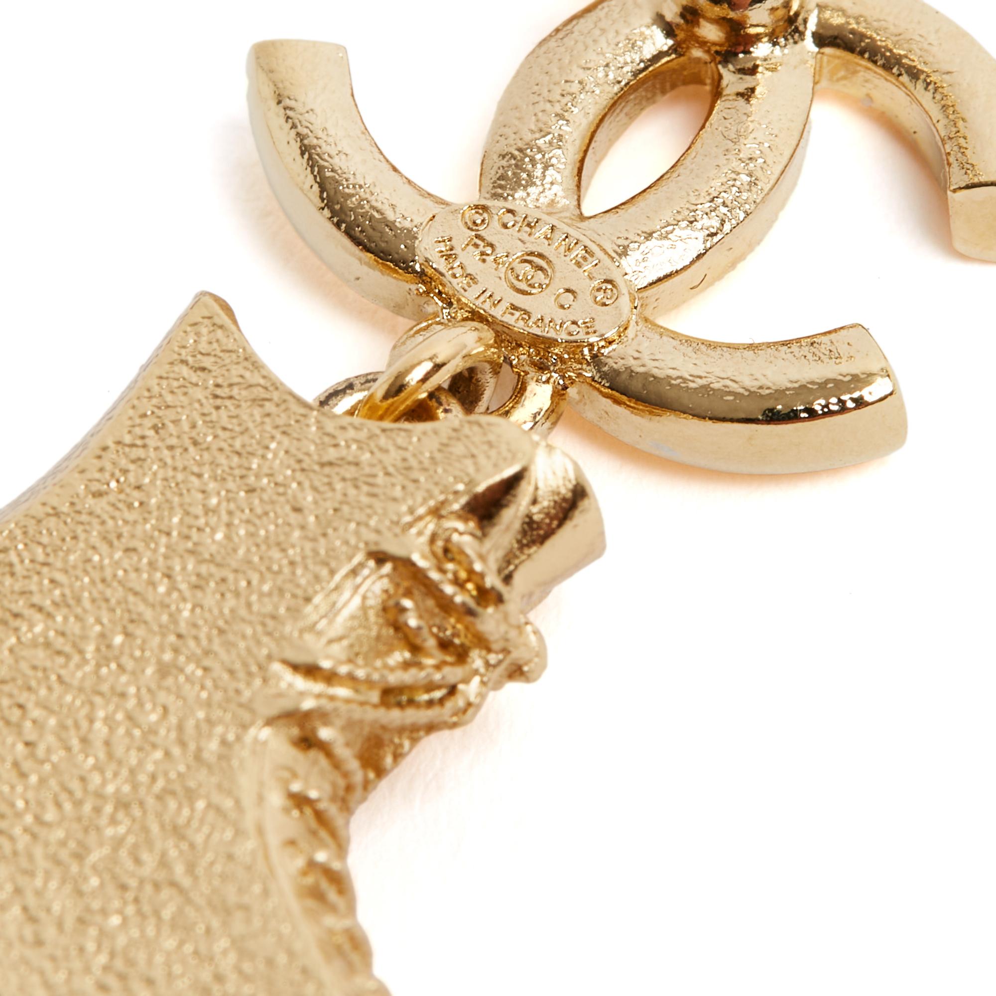 Chanel 2024 Boucles Clous LA Cruise Coco Rollerskates CC Earrings Studs in box For Sale 2