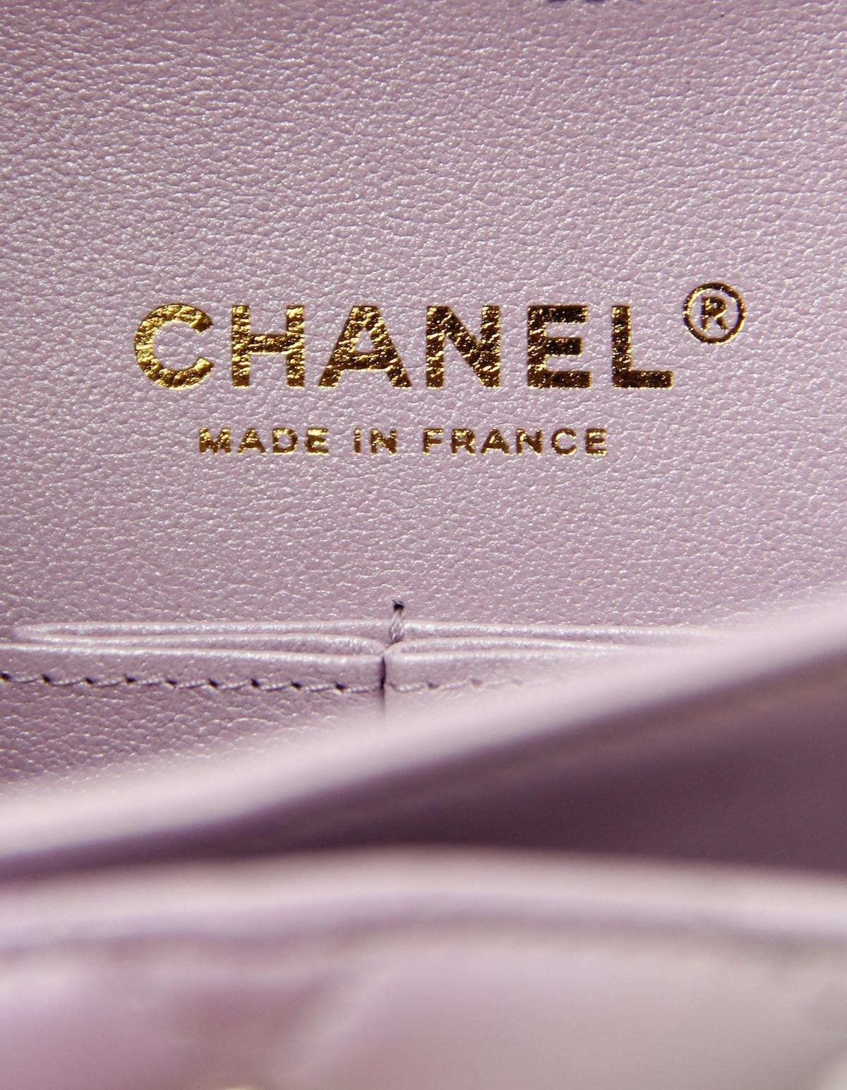 Chanel 2024 Lilac Tie Dye Ombre Lambskin Leather 10