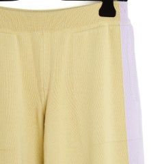 Chanel 2024 Pantalon Croisiere FR40 Lime Cashmere Large Resort Pants UK12 US10