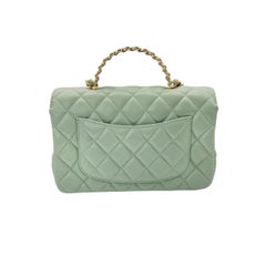 Chanel 2024 Rectangular Mini Strass Logo Top Flap Bag