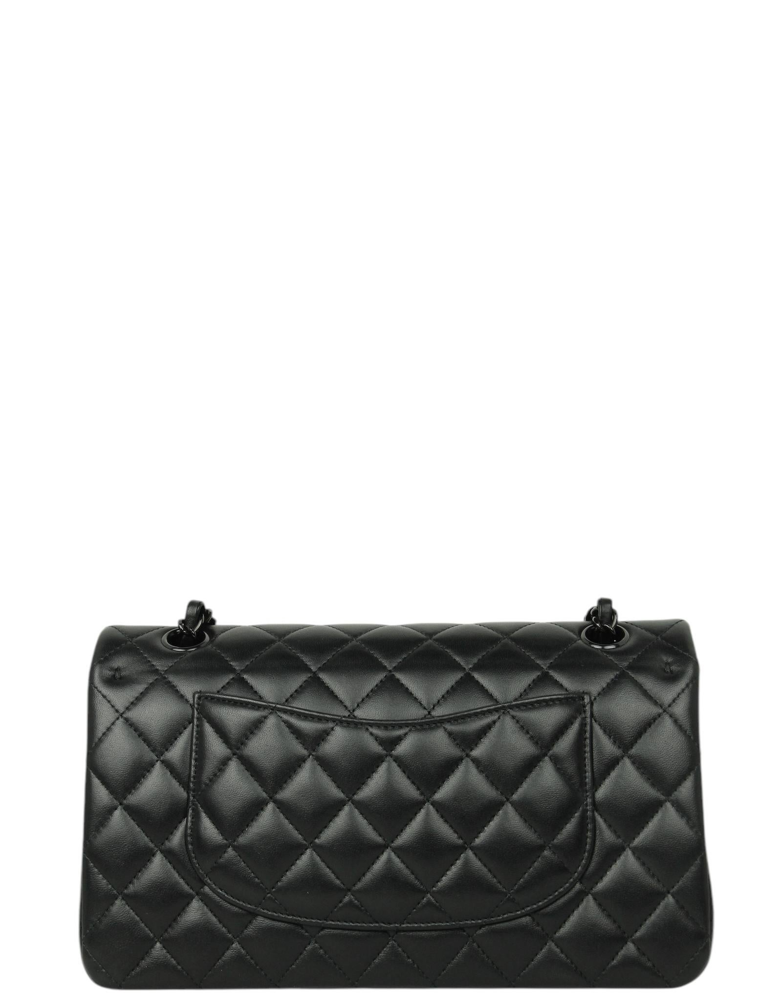 Women's Chanel 2024 So Black Lambskin Leather 10