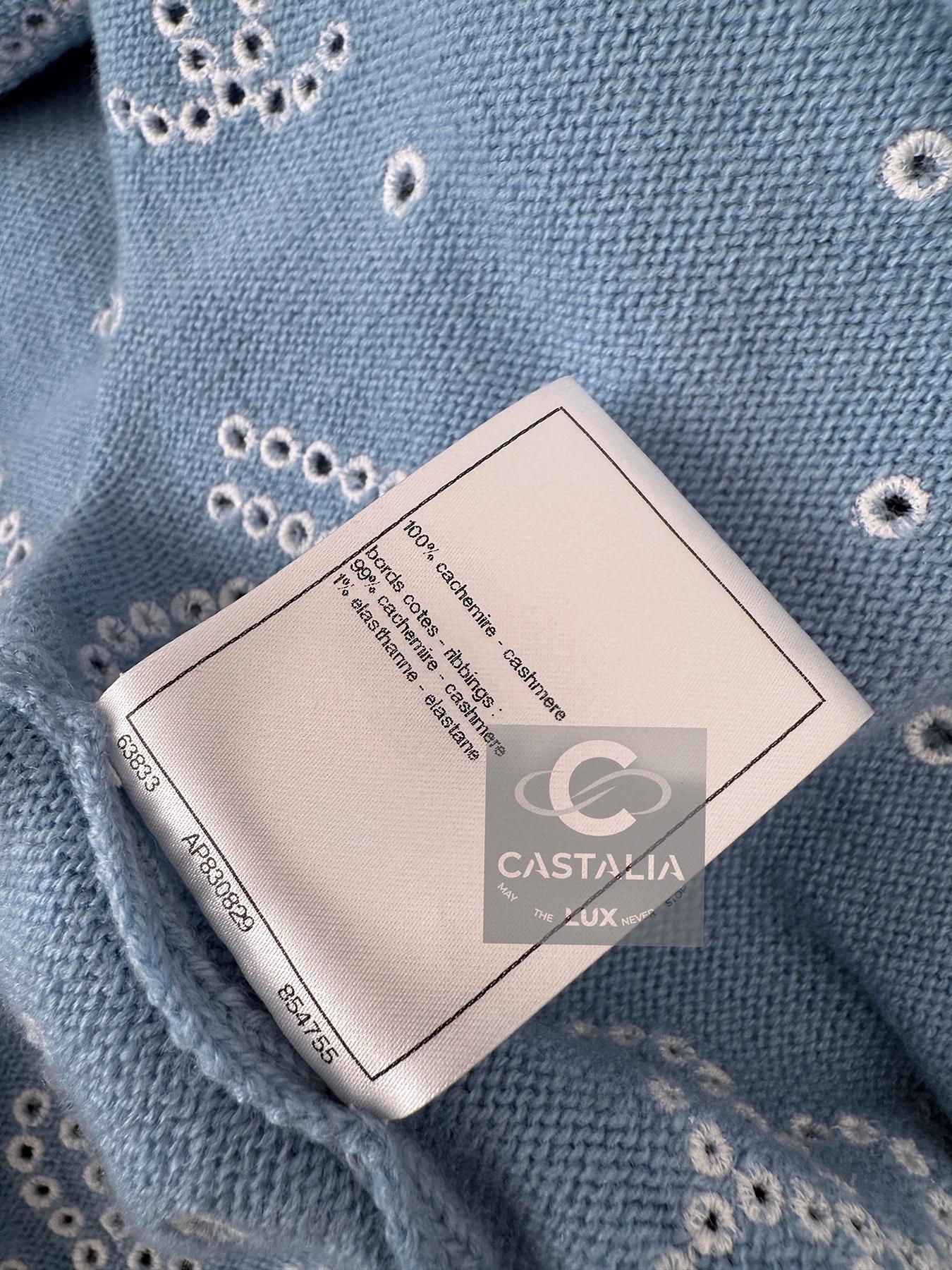 Chanel 2024 Spring Iconic Embroidered Cardigan 38 FR 10
