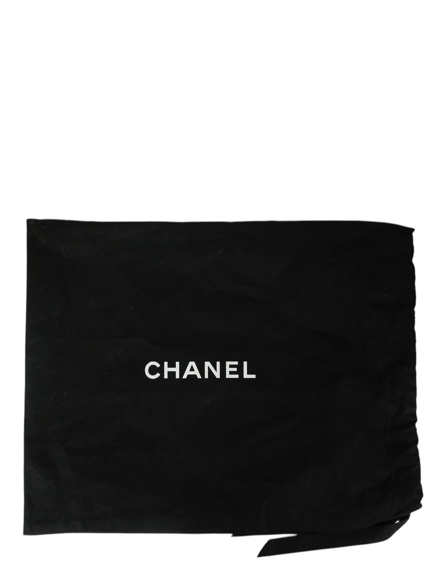 Chanel 2025C Black Calfskin Leather Quilted Nano Kelly Shopper Bag 5