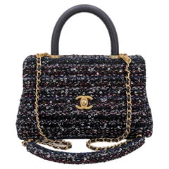 Chanel 20A Metiers D'Art Tweed Sequin Coco Handle Bag GHW 66717
