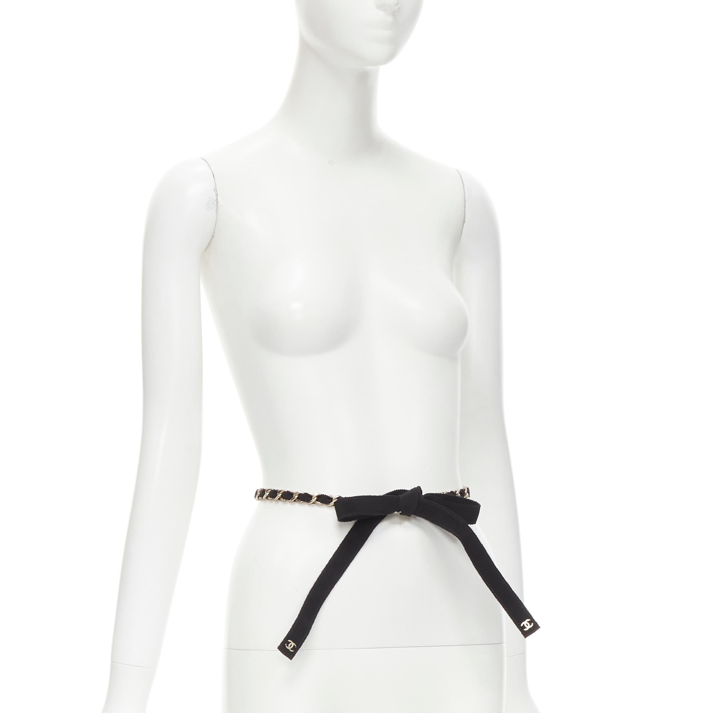 chanel ribbon belt