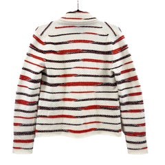 CHANEL - 20P Ad Campaign Metallic Braid Trim Cashmere Cardigan / Jacket US 6 / M