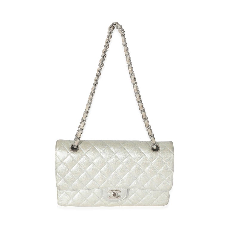 Chanel 21K Glitter Caviar Medium Classic Double Flap Bag