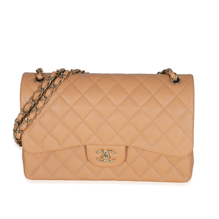 Chanel Classic Flap Nude Caviar Leather Large/ Jumbo – RELUXE1ST