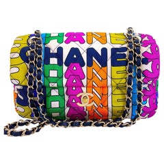 Chanel 21S Lettera Arcobaleno Trapuntata Logo Borsa con Patta GHW 68938