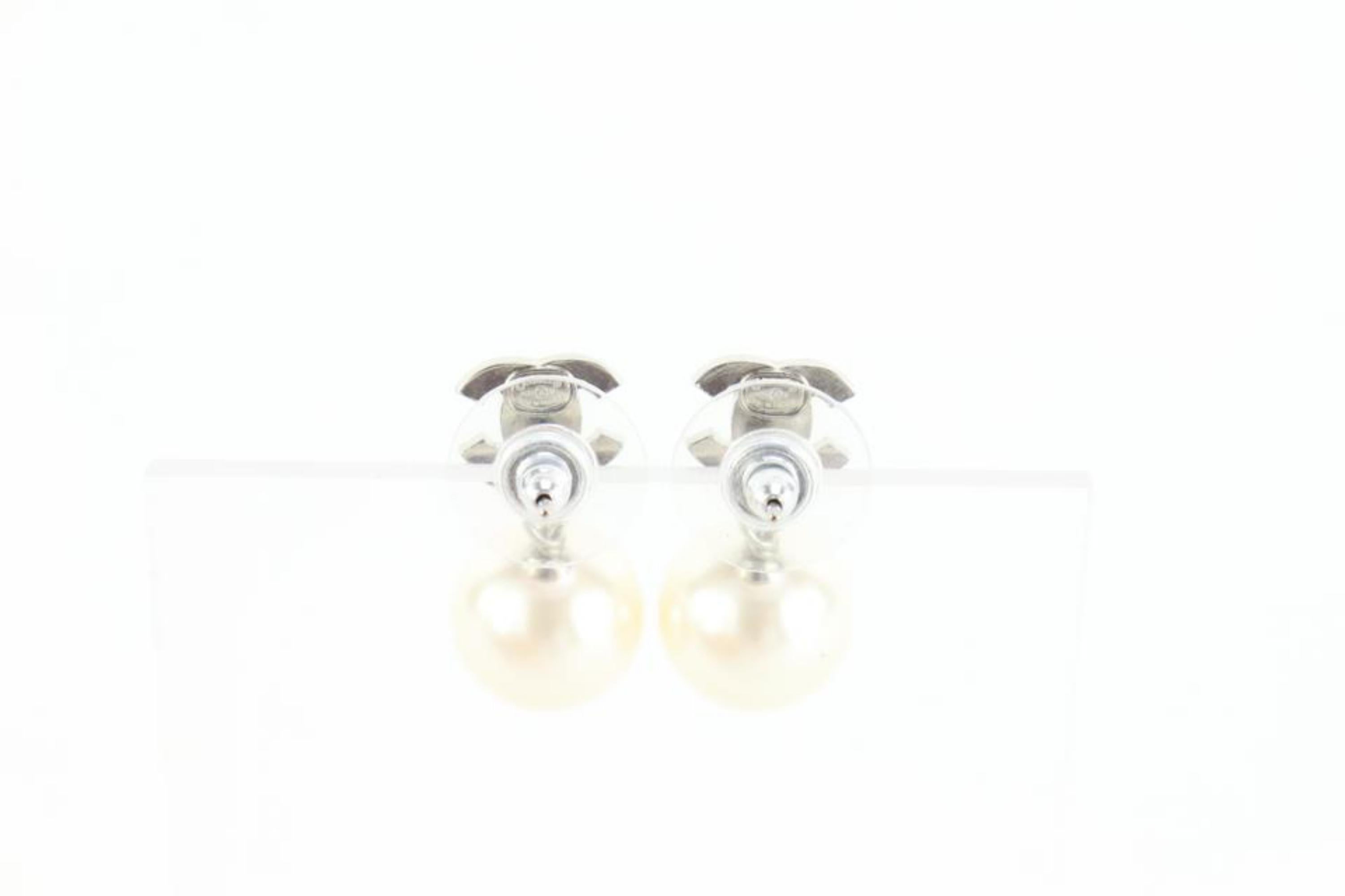 Chanel 21V CC Crystal Pearl Drop Earring 27cz510s 5