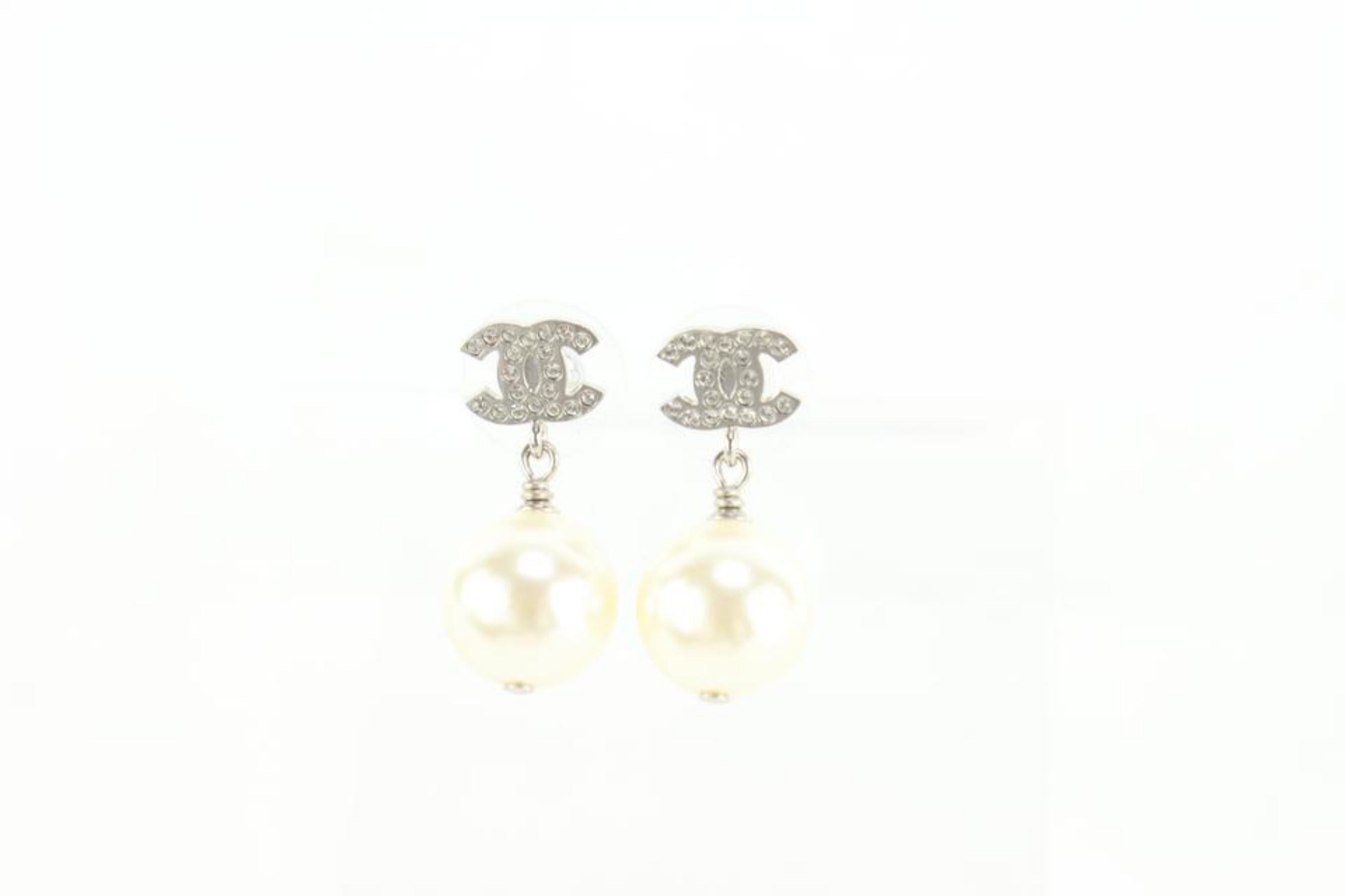 Chanel 21V CC Crystal Pearl Drop Earring 27cz510s 6