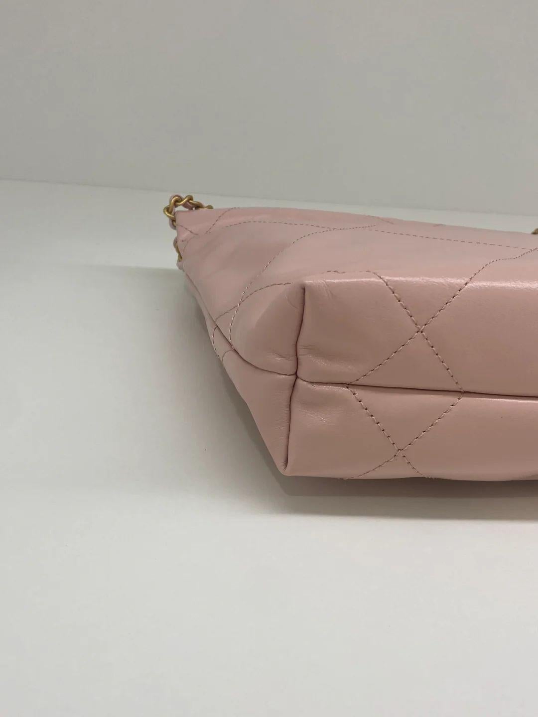 Chanel 22 Tasche Mini - Rosa GHW für Damen oder Herren im Angebot