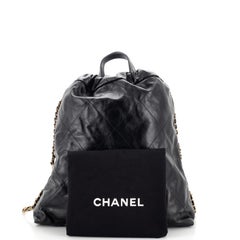 Chanel 22 Kette Rucksack gesteppte Kalbsleder groß